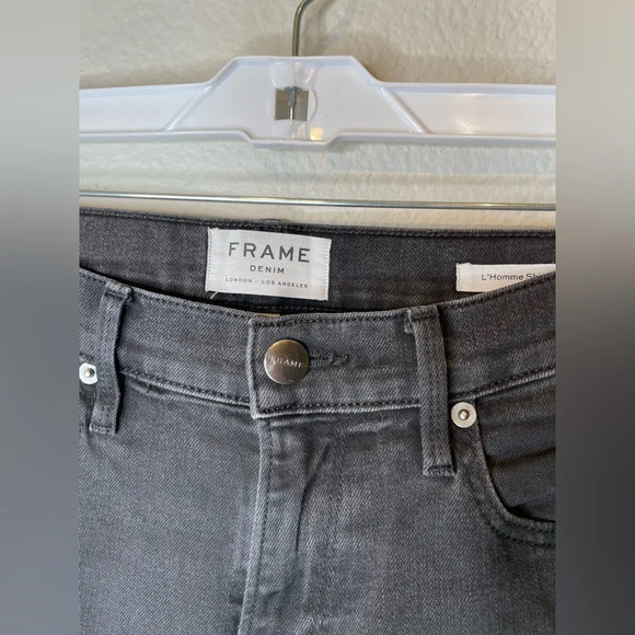 Frame Men's Black L'Homme Skinny Mid Rise Skinny Fit Jeans Size 29 - Picture 5 of 8